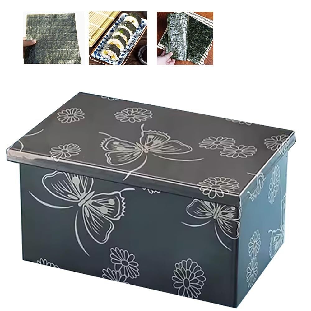 Horno de algas marinas de acero inoxidable, recipiente de algas marinas con función de secado, calentamiento de algas marinas hace que sea crujiente, con 3 bombillas de calefacción, temperatura