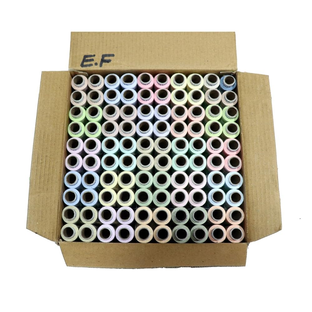 3 ply 150 Meter Polyester Sewing and Stitching Thread Multicolor Tailor Thread colorfull100 pcs Box