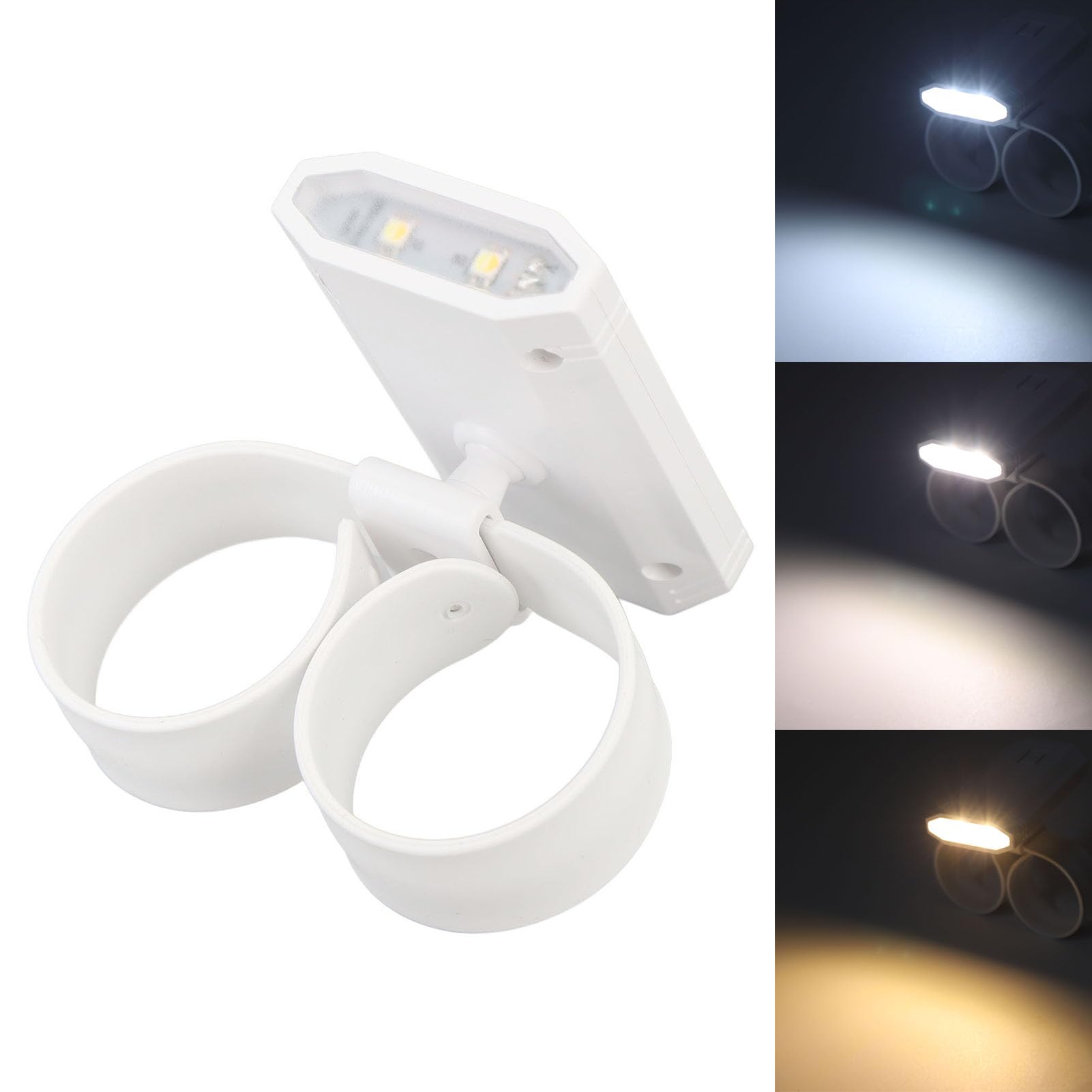 LED Wrist Flashlight,Longlasting, 400mAh Battery, 360-degree Rotation for Night Activities, Compact Portable Even Illumination with ABS Material, HandsFree Lighting, Quick