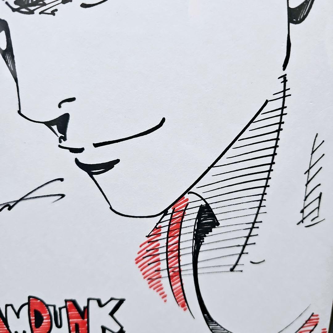 SLAM DUNK 桜木花道 カラーイラスト 直筆サイン色紙