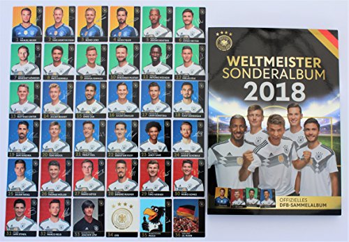 Rewe WM 2018 DFB - Russia Russland Sammelkarten - KOMPLETT alle 36 verschiedene NORMALE Karten + dazugehörige ALBUM- Neu + OVP