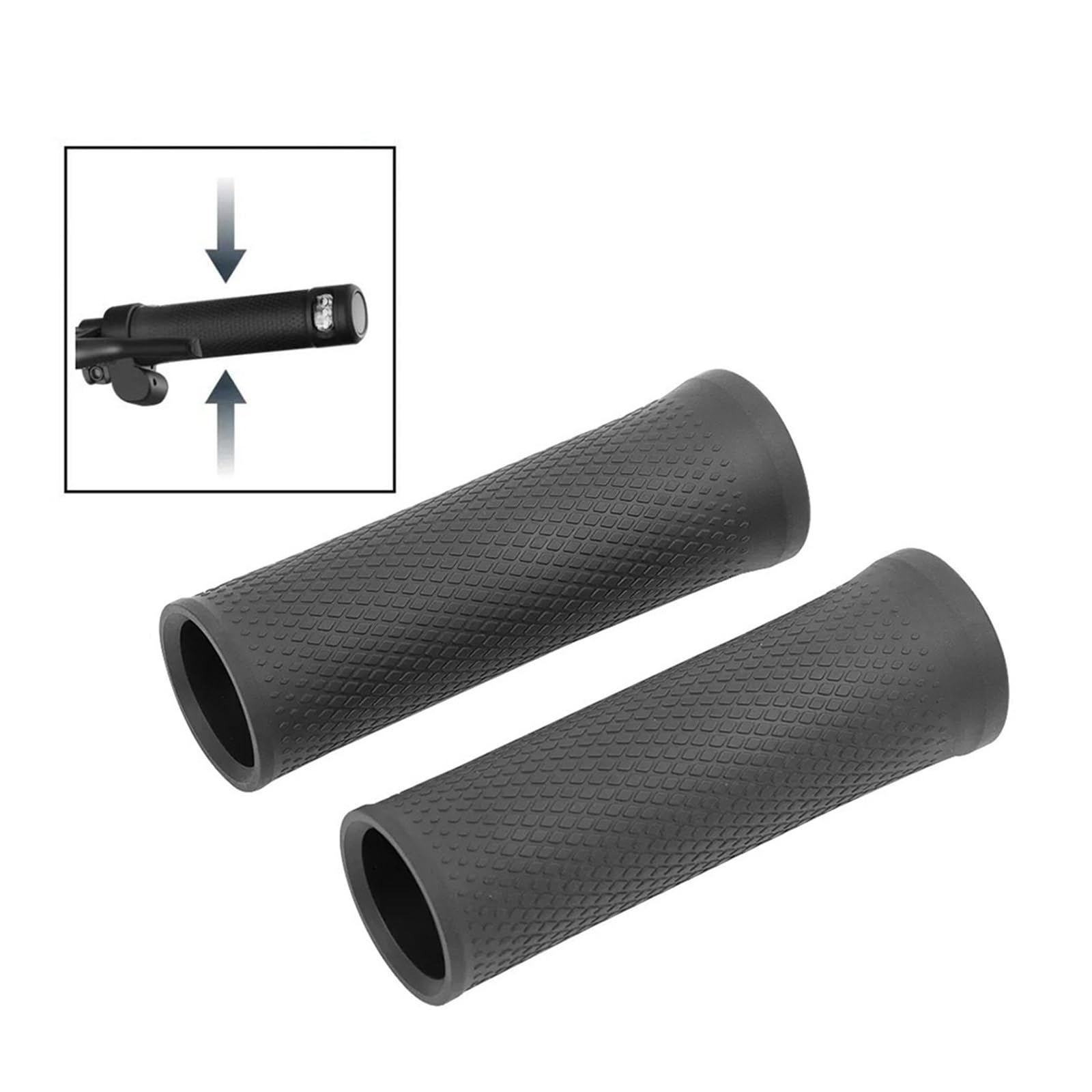 Puños de manillar for patinete eléctrico, Compatible for Ninebot, Max G2 G65, antideslizantes, silicona manillar eléctrico para e(2pc)