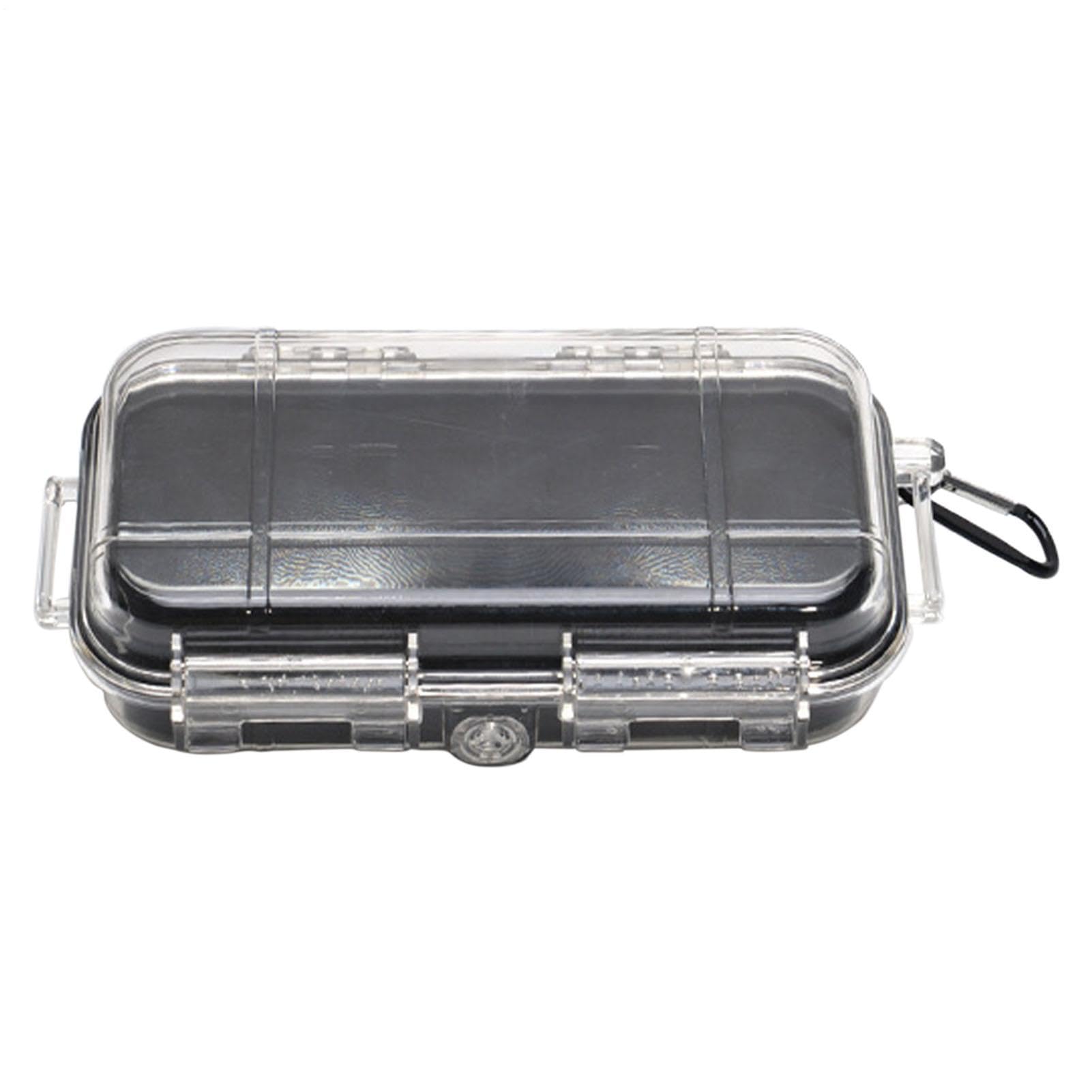 Dry Storage Shell - Rugged Shock-Absorbing Small Electronics Protector, Professional Hard Shell Utility Box | Sturdy Airtight Floating Vault For Hiking Kayaking Boating Survival Travel Accessory