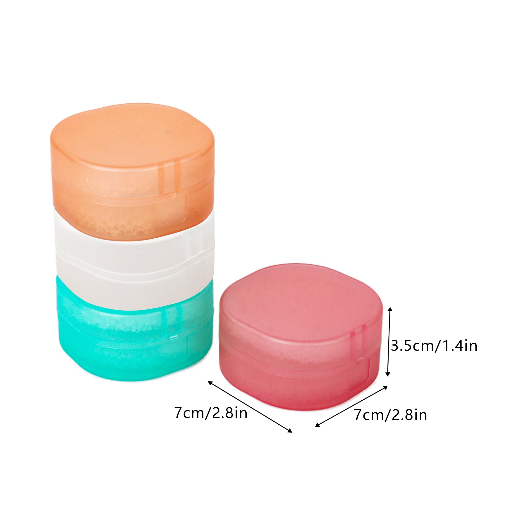 Klmnop 4 Pcs Cotton Pad Holder, Portable Travel and Sealed Cotton Round Holder - Image 2