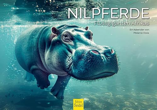 Edition Seidel Premium calendrier Hippopotames Géants des fleuves 2027 Format DIN A5. Calendrier mural allemand calendrier animalier Afrique hippopotame grand hippopotame hippopotame Nil Melanie Viola