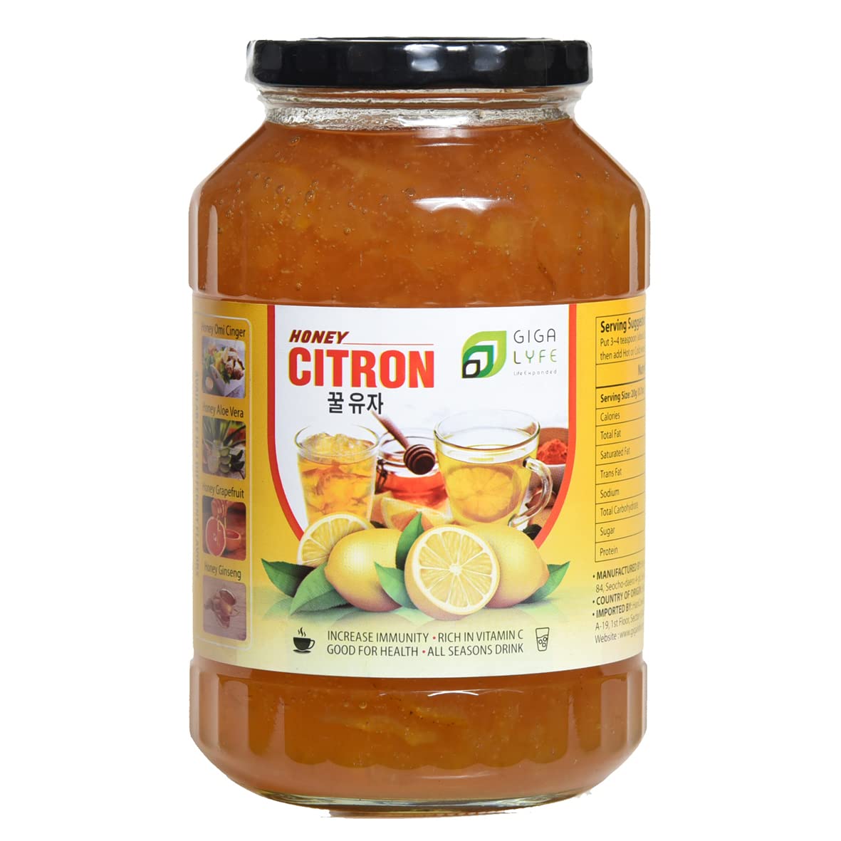 Buy Gigalyfe Honey Yuzu Korean Tea Healthy Lemon Honey Citron Fruit Tea Strong Immunity