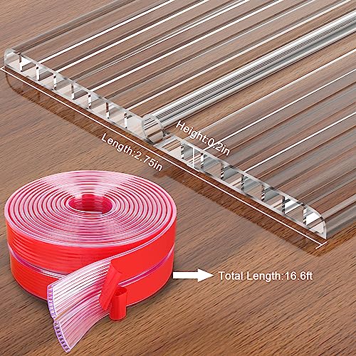 Image of HOMREALM Baby Proofing16.4ft Long (2.75 inch Wide) Corner Guards Furniture Corner & Edge Safety Bumpers Corner Covers Protectors Baby Proof Bumper & Cushion to Cover Sharp Furniture & Table Edges