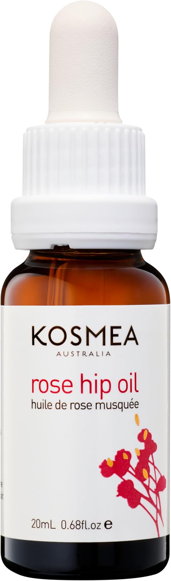 100% Certified Organic Rosehip Oil - ACO Certified - Anti-Aging Benefits for Face & Body - Premium Quality Super-Critically Extracted Oil Using The Entire Fruit, Seed & Skin - 0.68 fl oz