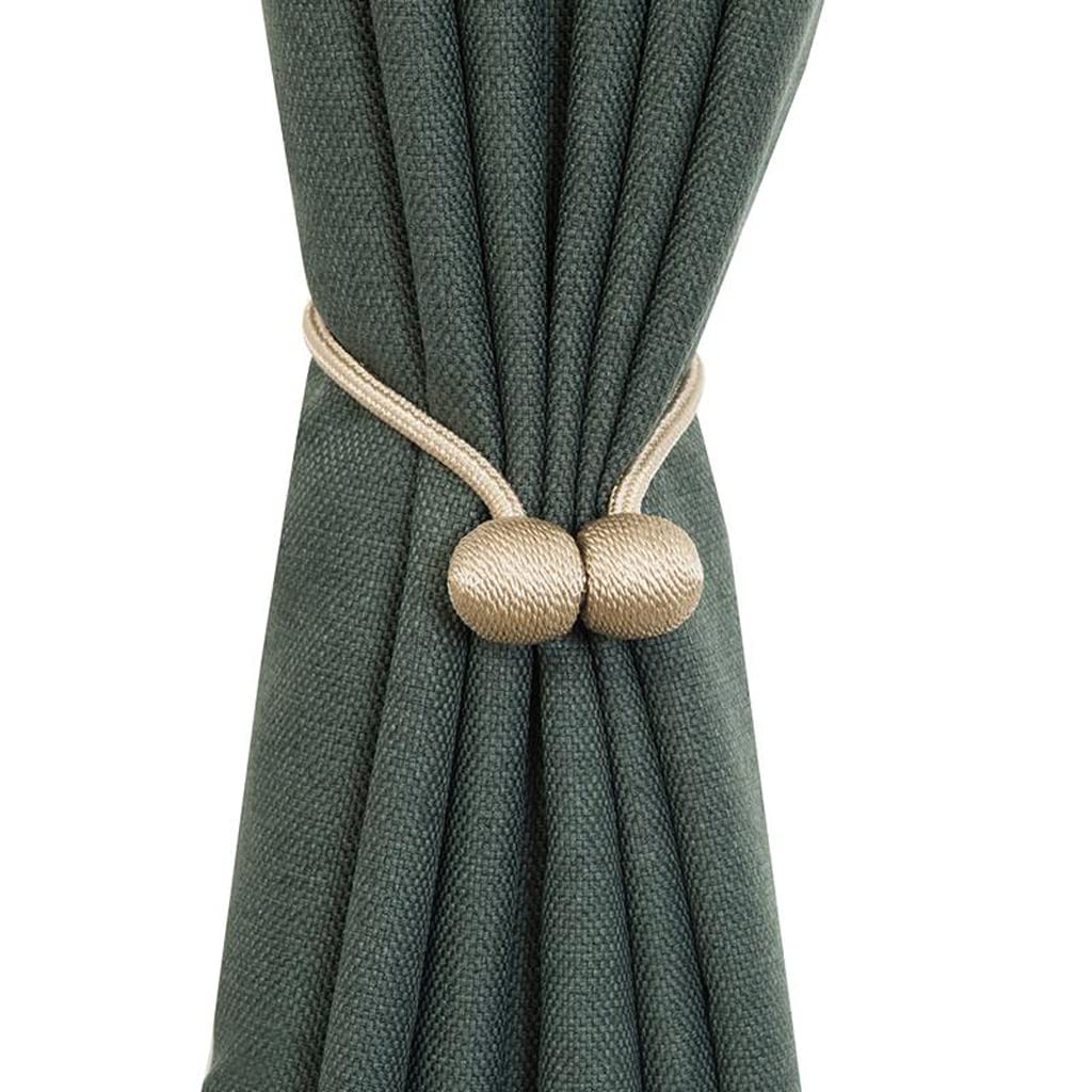 Lot de 2 embrasses de Rideaux magnétiques, Clips de Boucle de Rideau décoratifs pour draperie sans perçage, pour fenêtre d'hôtel de Bureau à Domicile