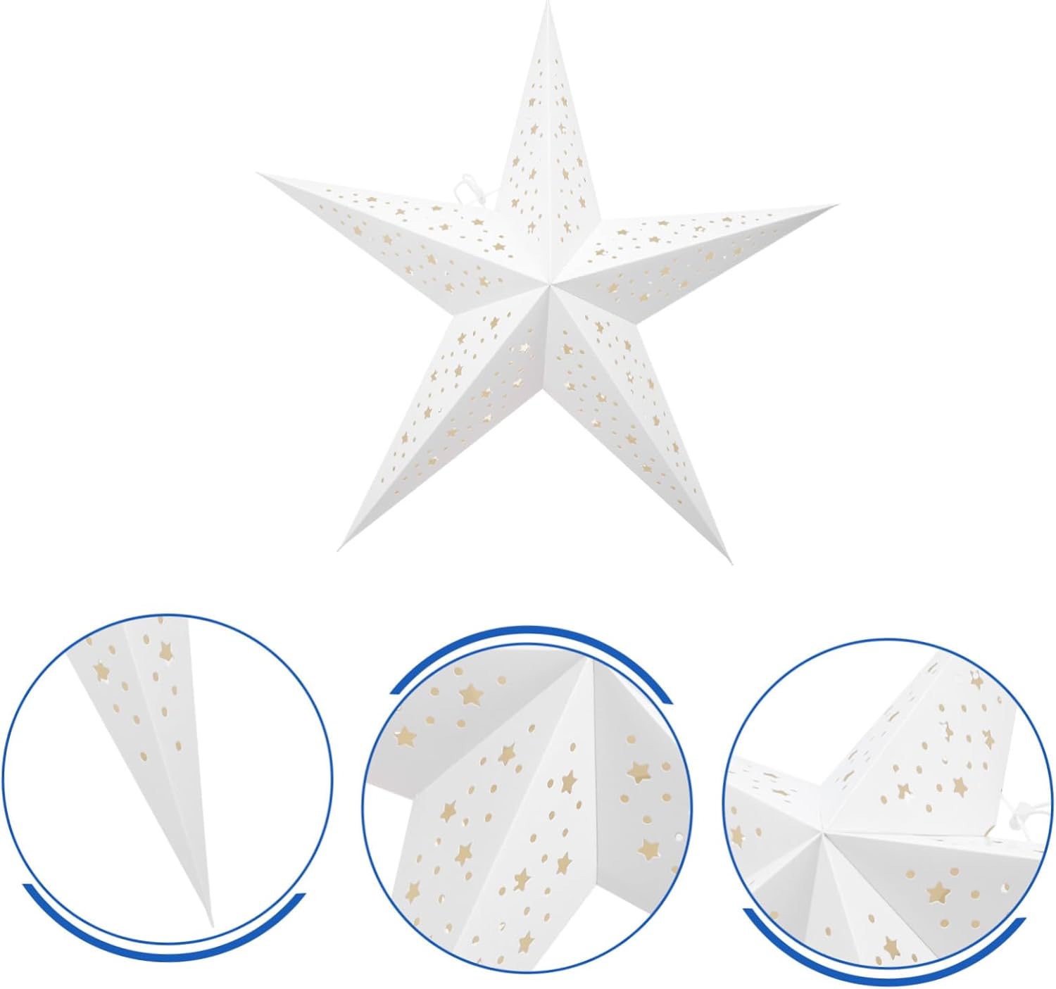 1pc Star Shaped Lampshade Creative Ceiling Pendant for Christmas Decor Modern Minimalist Design for Home Restaurant and Bar Easy to Install Versatile Lighting