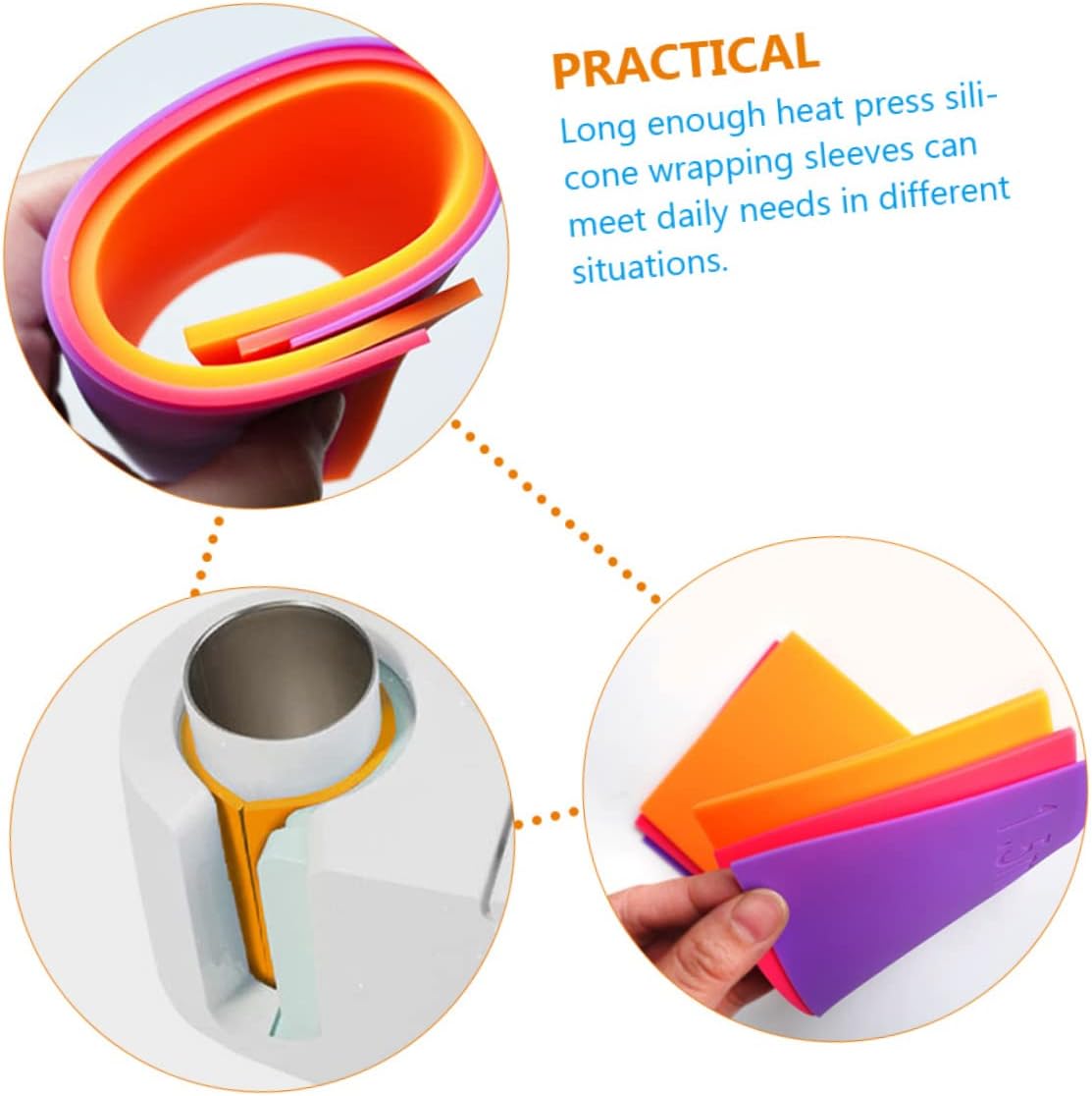 HAPINARY 3pcs Wrapping Covers for Sublimation Printing Mug Press Machine Sleeves and Lightweight Sublimation Wraps for Tumbler Cups