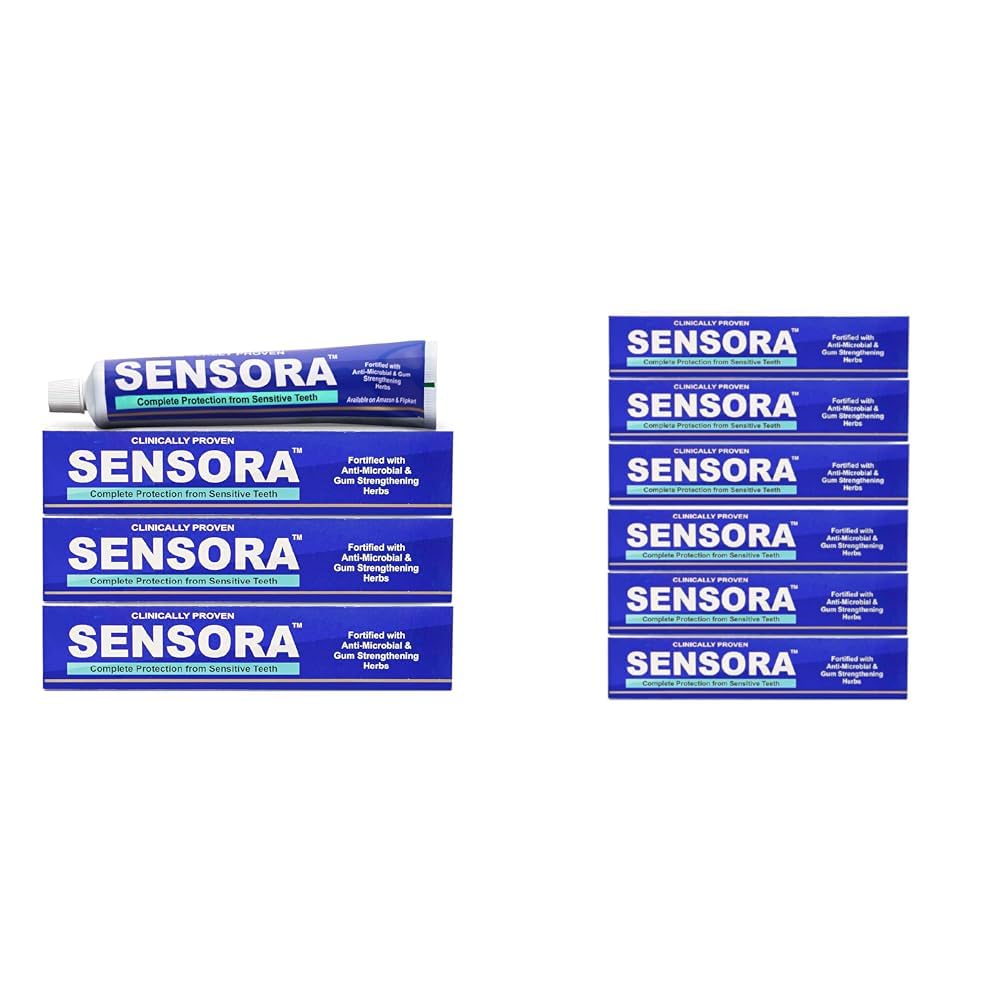 SENSORA Sensitivity Relief Toothpaste with Rapid Relief Formula | Herbal Ingredients | Ideal for S | SENSORA Herbal Sensitivity Relief Toothpaste with Rapid Relief Formula for Sensitive Teeth. (Pack-image-35