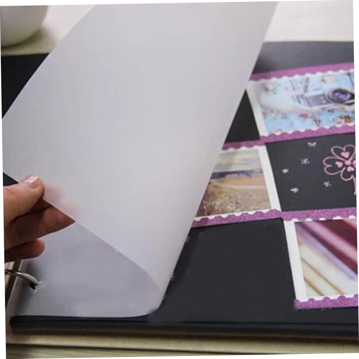 ETHZZLE 200pcs Translucent Tracing Paper with Transparency Smooth Writing for Calligraphy Drawing Sketching and Scrapbooking