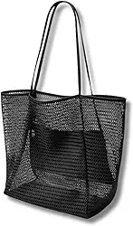 Bolsa Feminina Alça Ombro Praia e Piscina, Grande Capacidade - Moda Verão Transparente, Resistente a Viagem e Piscina | Tendencia em Alta