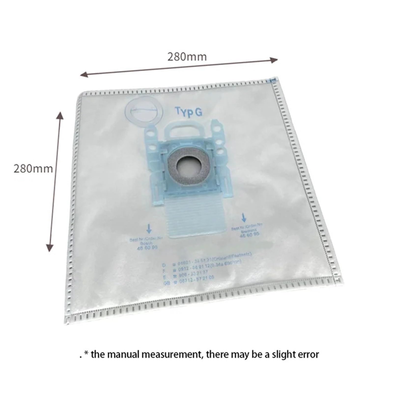 Bolsas For Polvo HIWS Tipo G (8 Unidades) Compatibles Con Aspiradoras De La Serie G BSGL3126GB, BSG6, BSG7 Y GL30 Pro.