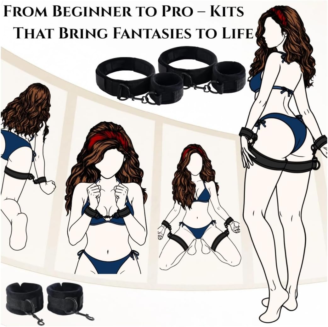 Sex Foam Pillow with Handcuffs Bondage BDSM Kit Adult Sex Toys Sex Furniture for Bedroom