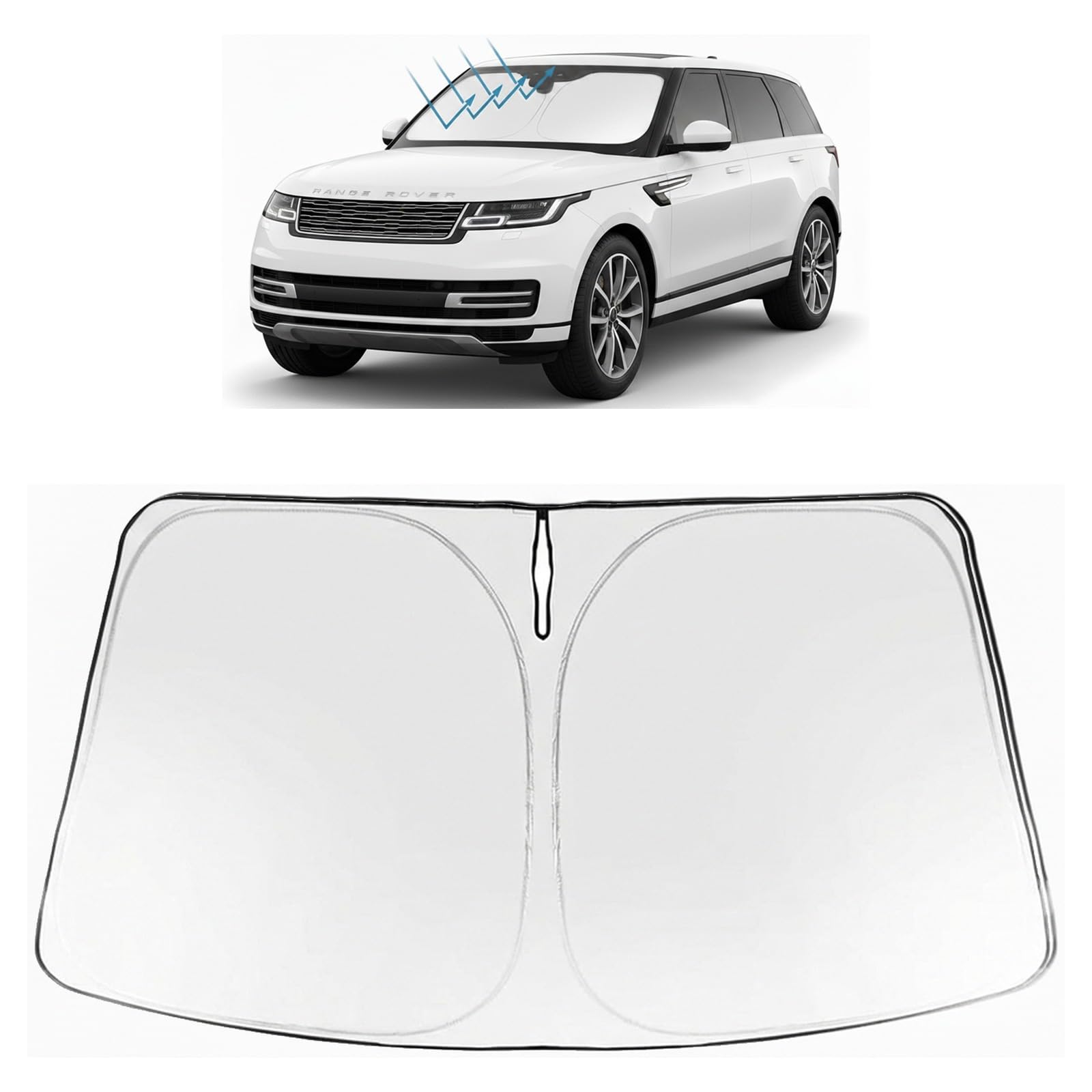 Proadsy Custom Fit 2022-2026 Range Rover Windshield Sun Shade, Blocks Heat