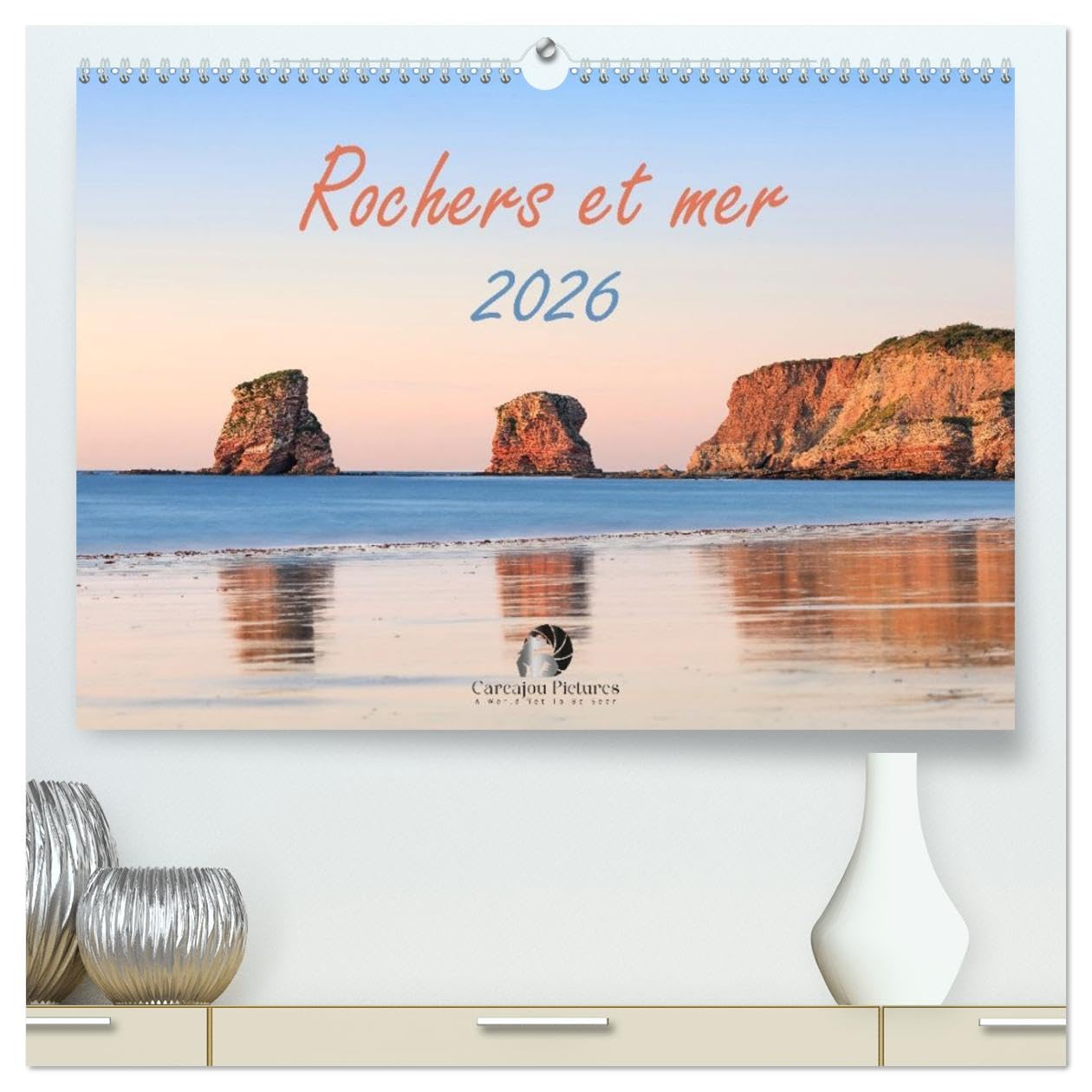 Calendrier mural 2026 DIN A2 grand format pour organiser l'année avec calme