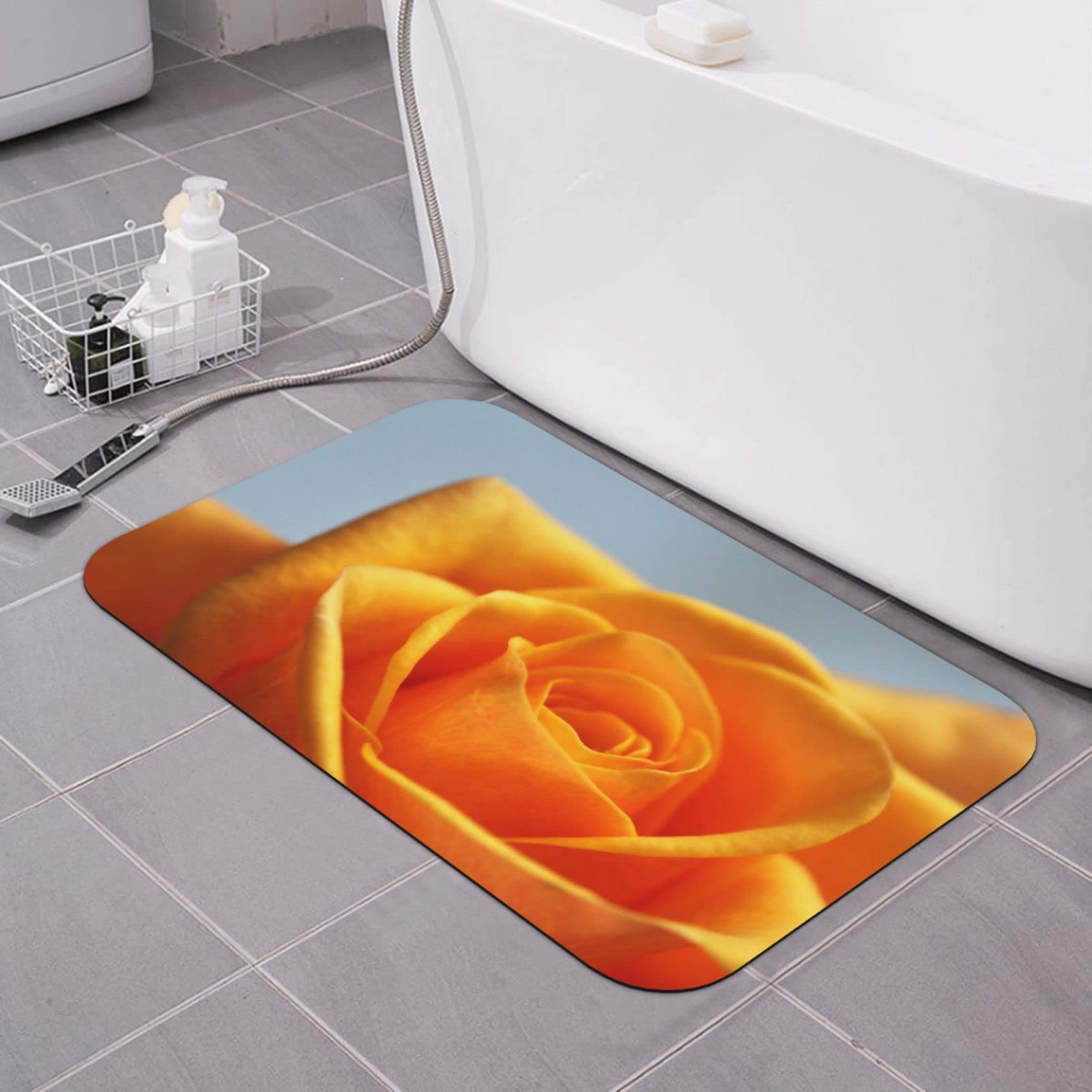 Tapis de bain diatomée anti-glisse : fini les sols mouillés avec ce tapis rose absorbant