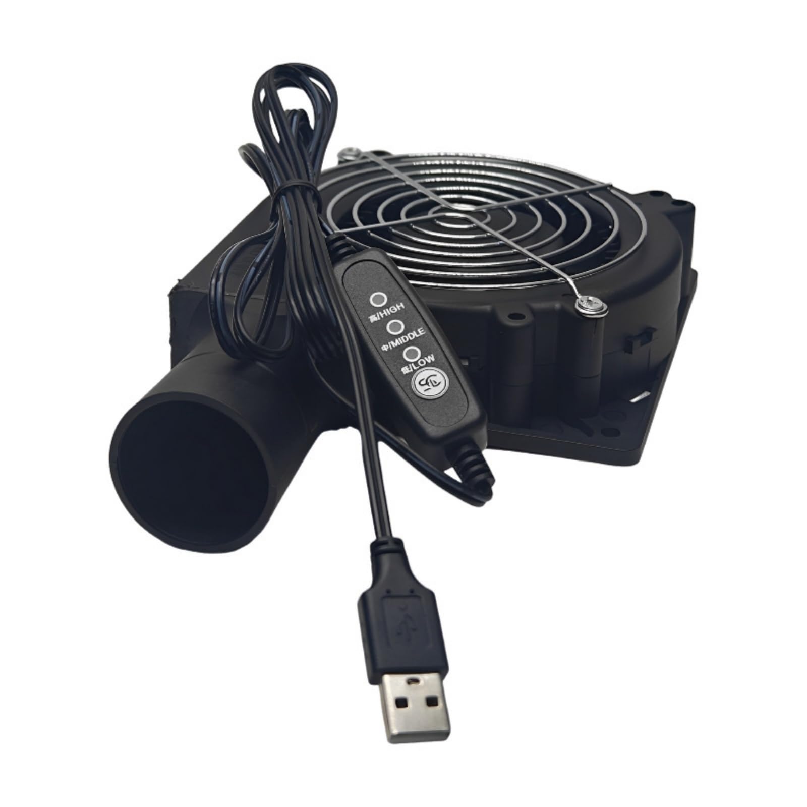 RGYBAO USB Blower 5V 3 Speed Adjustable Centrifugal Fan 3 Gear Variable Speed for Outdoor Camping BBQ Ignitions Bbq Blower Fan