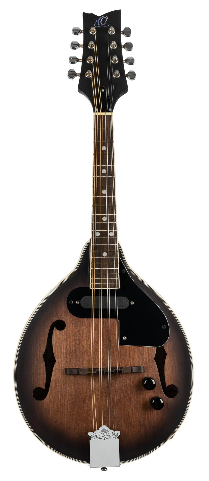 Ortega Guitars Mandoline Style A Électro-Acoustique – Ouïes en F – Série Americana – Épicéa/Érable, Marron (RMAE30-WB)