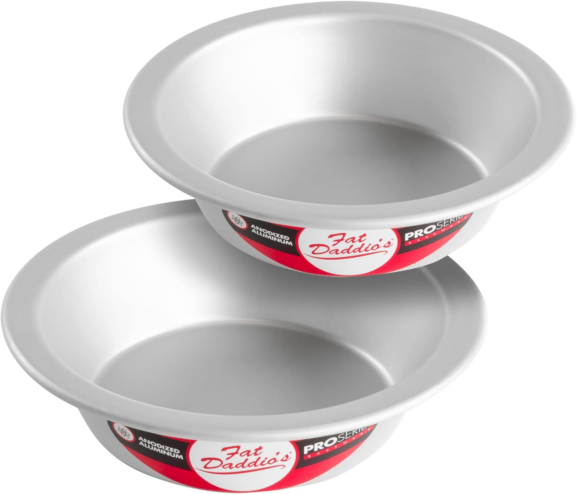 PIE-6SET Anodized Aluminum Pie Pan, 6 x 1.5 Inch, Set of 2