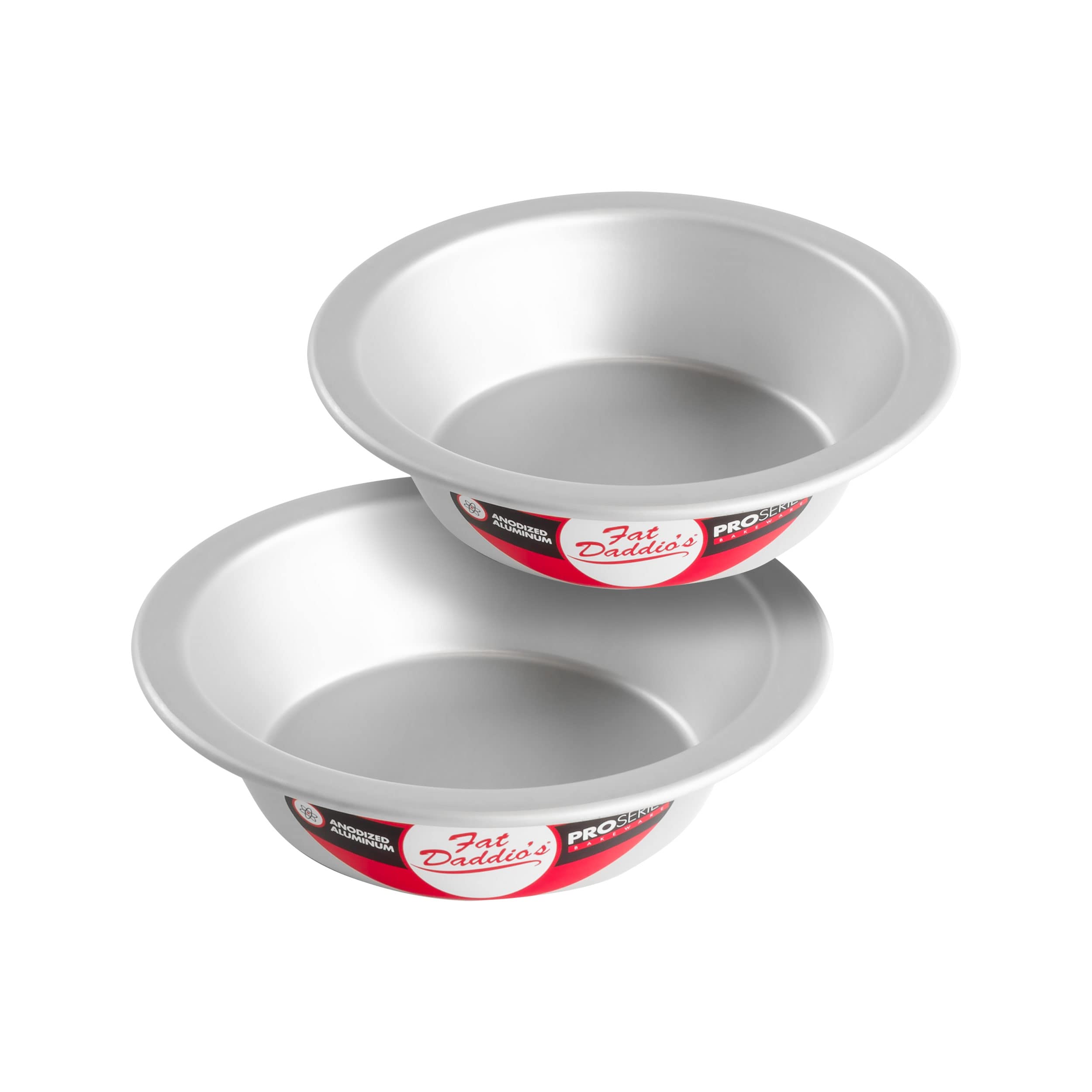PIE-6SET Anodized Aluminum Pie Pan, 6 x 1.5 Inch, Set of 2