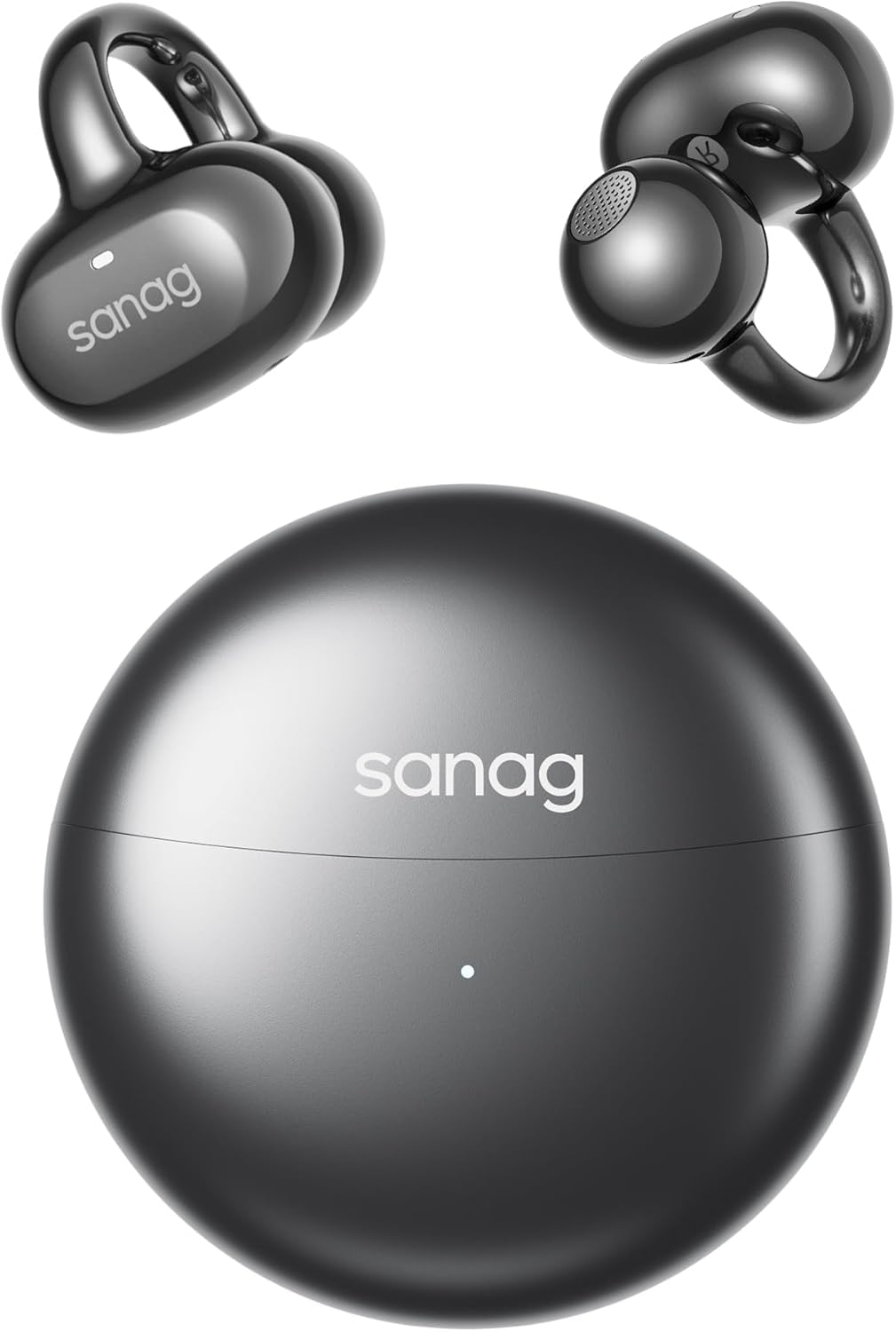 Sanag S6S Ultra Open Ear Earbuds Clip On Wireless Bluetooth Headphones