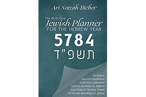 Plan, Prioritize, and Perceive with the All-In-One Jewish Planner (Hebrew Year 5784)