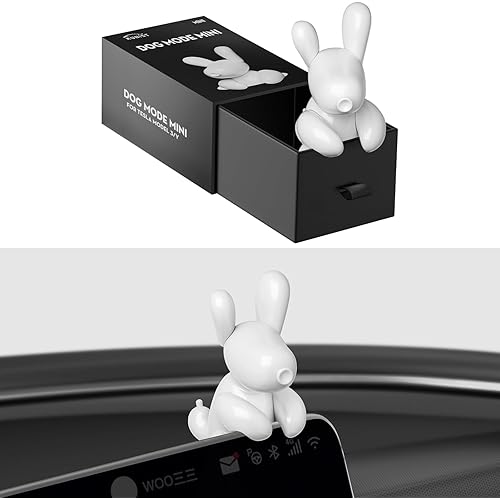 for Tesla Model Y 2026 Dog Mode Mini Screen Decoration Ornament Funny Decors Compatible with 2017-2026 Tesla Modle 3 and New Modle Y Juniper Interior Accessories (Gift Box)