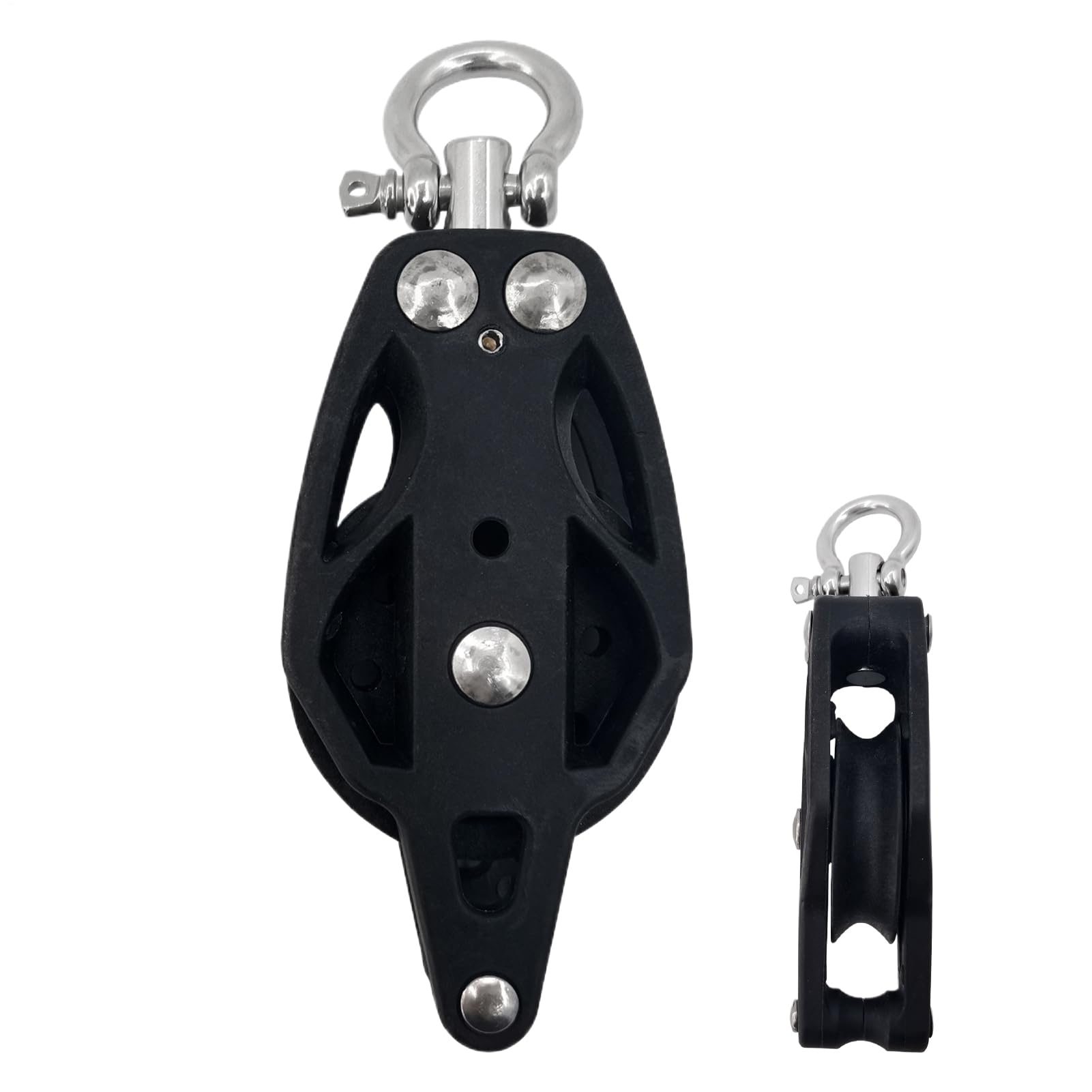 Polea de acero inoxidable con rueda de carga resistente 8
