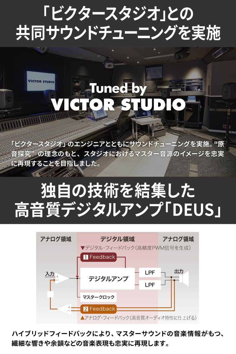 Amazon.co.jp: JVCケンウッド Victor コンパクトコンポ ハイレゾ音源  
