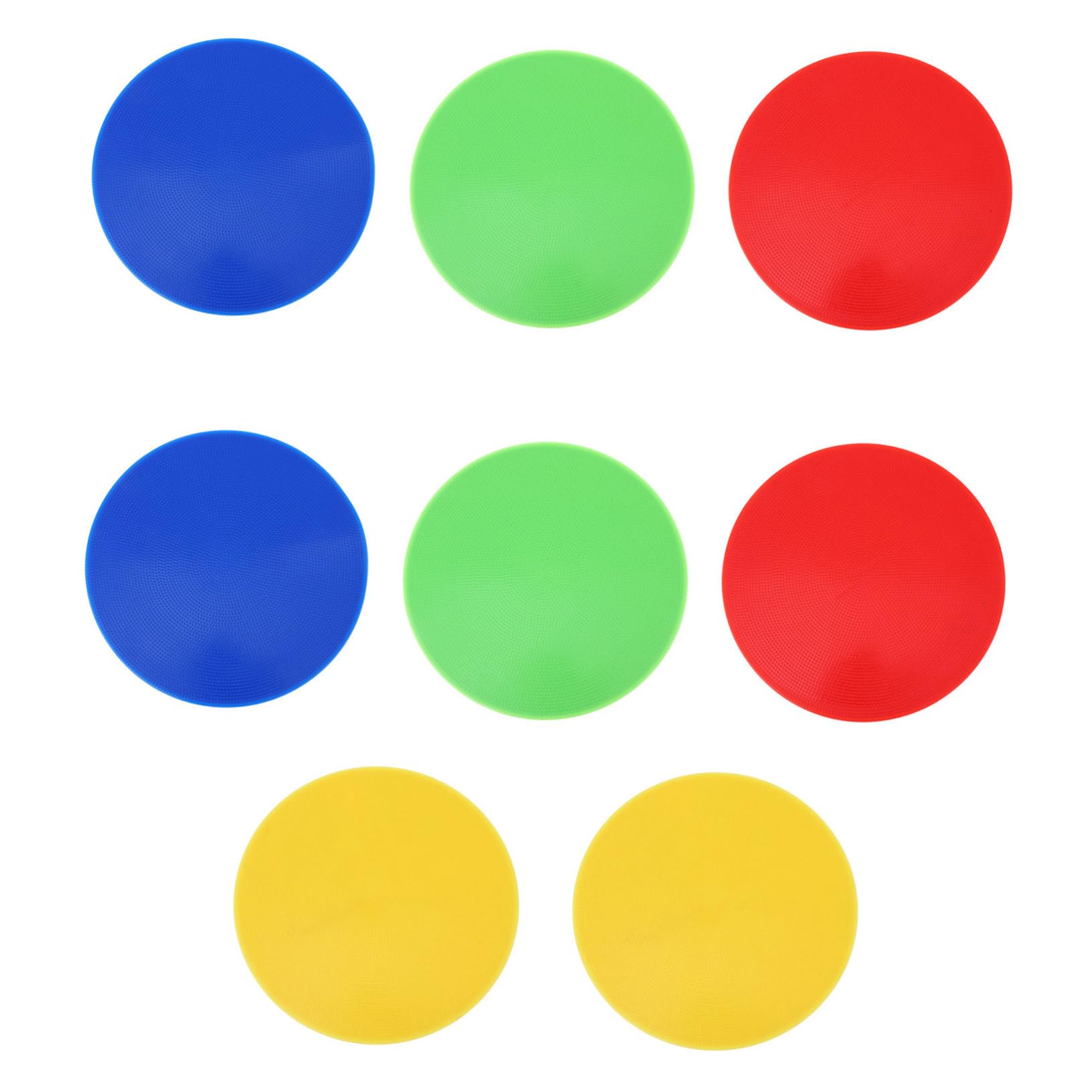 HOLIDYOYO 8pcs Landmark Pads for Sports Training Durable Round Sit Markers for Soccer Basketball and Hockey Use Tear Design