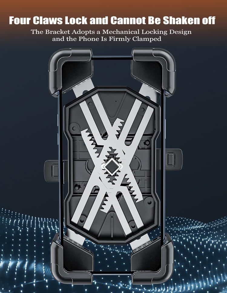 Supporto Telefono Per Moto Piaggio MP3 400 500 530 Exclusive – Staffa Antivibrazione Regolabile E Impermeabile In Acciaio, Adatta Per MP3 2008-2023 - 3