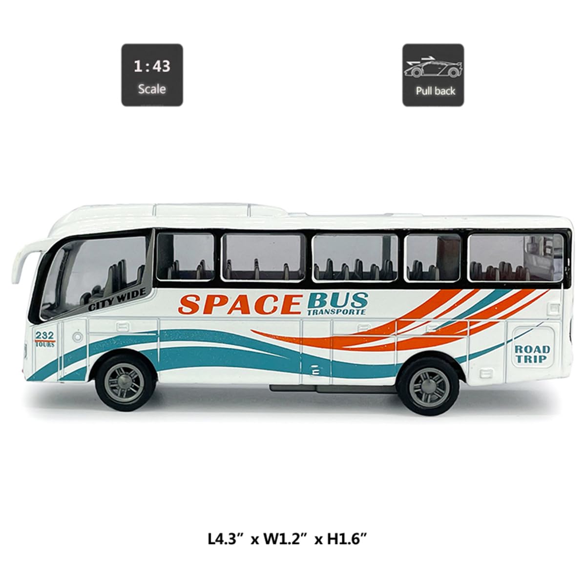 Amazon.co.jp: City Bus Toy ダイキャストトランジットバス おもちゃ