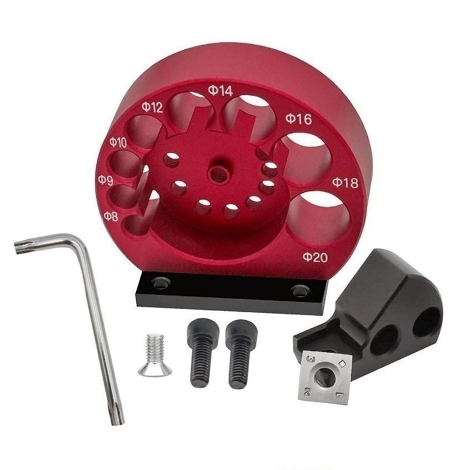 Xioang 8 Hole Adjustable Round Cutter Tool Aluminum Alloy For Woodworking Projects Thin Aluminum Cutter