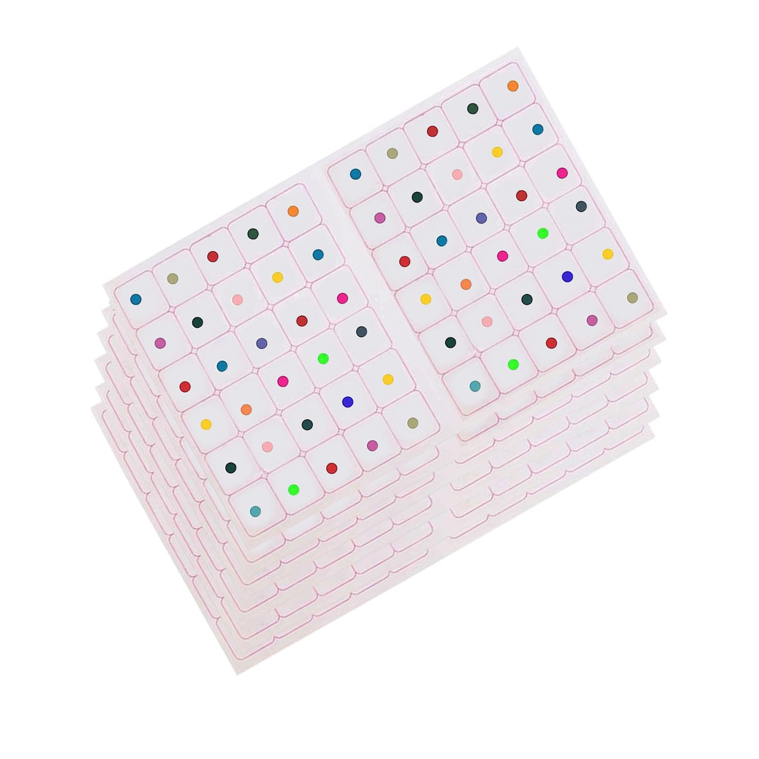 VAMA Fashions 6 Cards 4mm Small Size Round Multicolour Bindis Sticker Simple Forehead Kumkum Bindiya Bindi Daily & Festive for Women-picture-31
