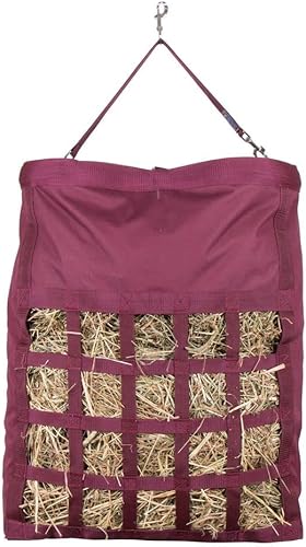 Miniatura 7 de Dura-Tech Bolsa de heno de alimentación lenta de doble cara para caballos Doble acceso para una alimentación más fácil Reduce los residuos