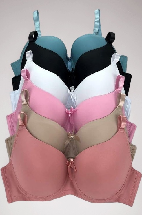 Seamless Soft Comfort Padded Pushup Bra for Women's and Girls(Pack of 2) Random Colours as per Availability