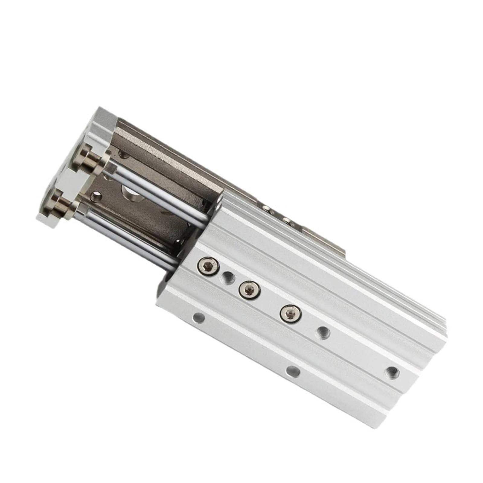 Cylindre pneumatique coulissant MXQ6 éliminez le jeu mécanique avec ce rail double tige type SMC