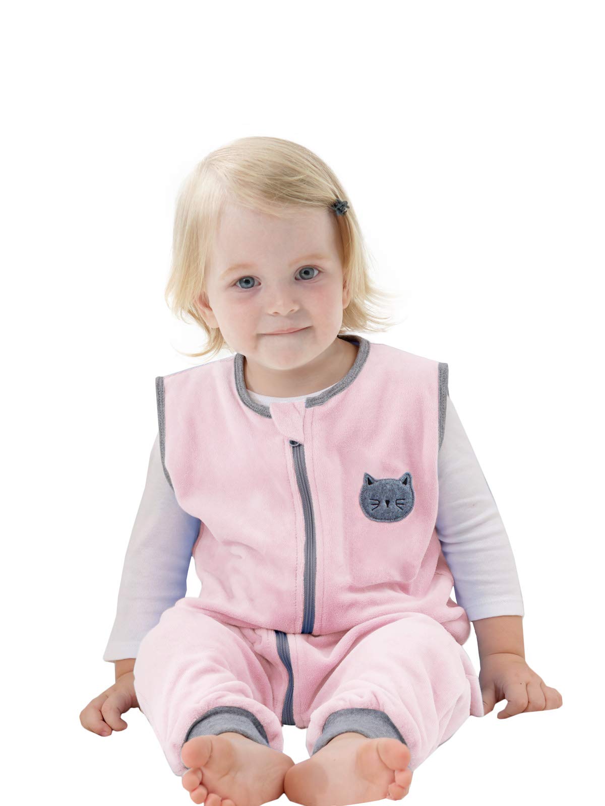 ililmmoe Bambino Unisex sacco nanna con piedini Sacchetto a pelo per ragazzi e ragazze pigiama del i cotone Indossabile Walking Sacco a pelo Coperta Tog1.5