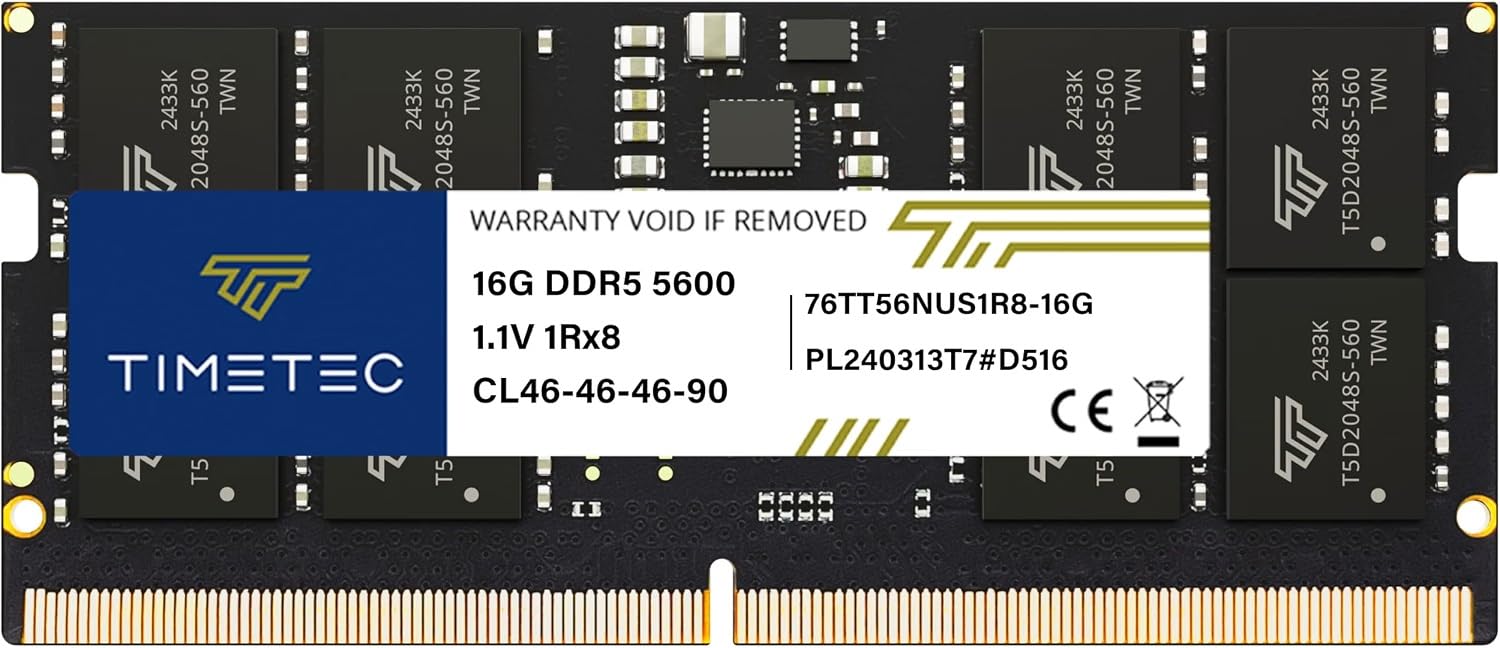 【期間限定値下げ中】DDR5 5600MHz 32GB【未使用品】 Amazon.co.jp: Timetec プレミアム 32GB DDR5 5600MHz PC5-44800 アン