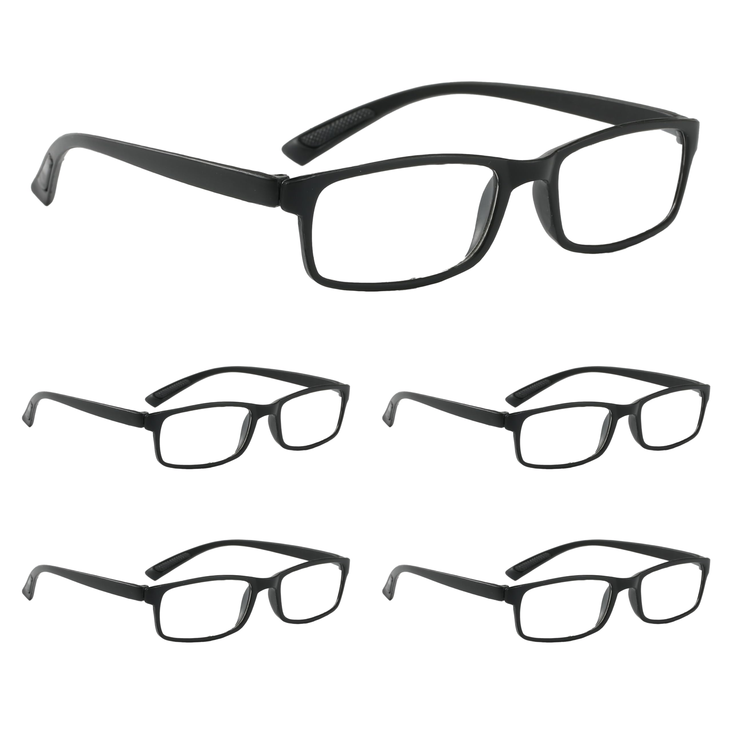 NRDIK PROFLEX SpareSpecs Reading Glasses (value 5 pack), lightweight, impact resistant, scratch resistant, bendy, flexible
