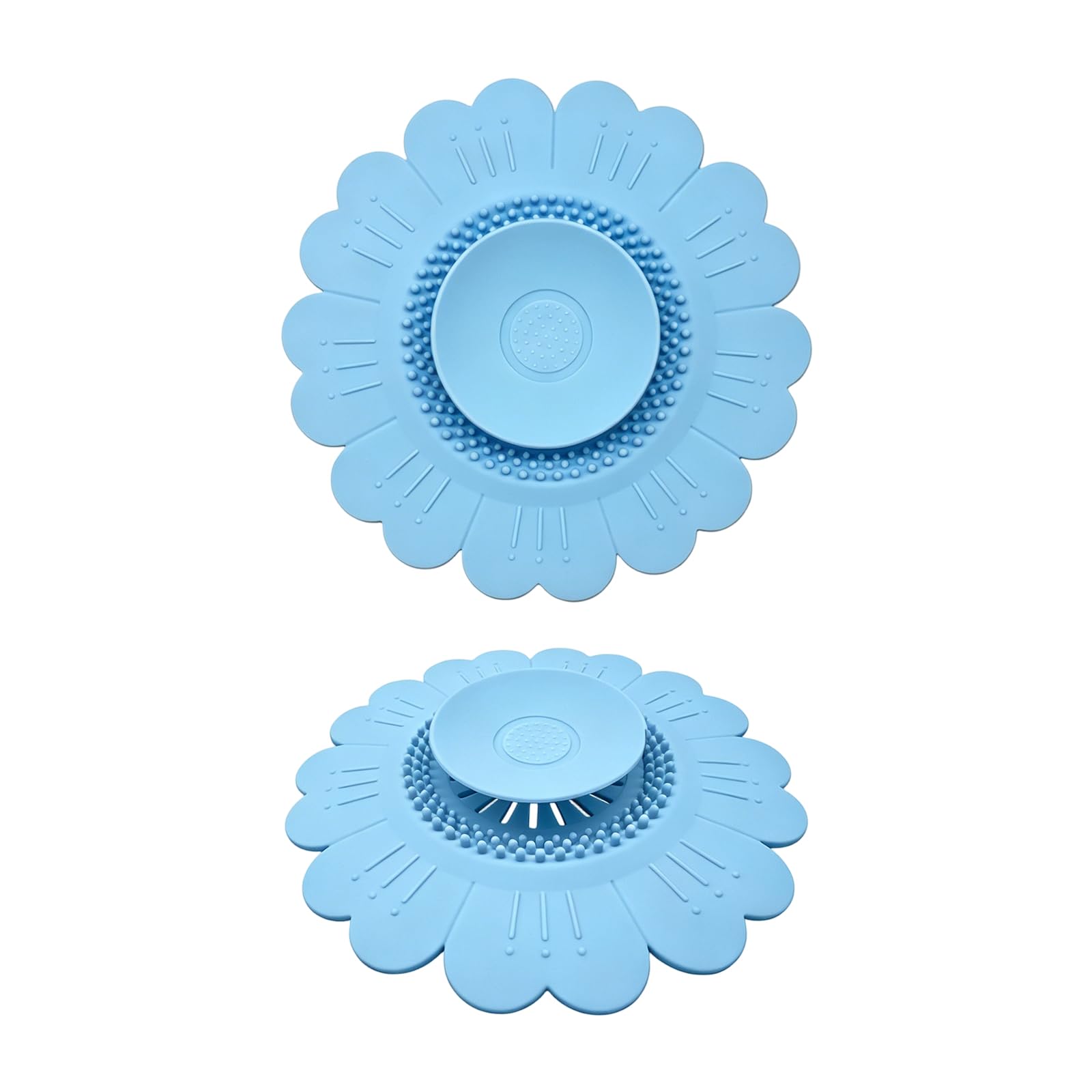 Flexible Silicone Sink Strainer Sunflowers Shape Silicone Drain Stopper Anti-Blocking Reusables Silicones Sink Filter Drain Stopper