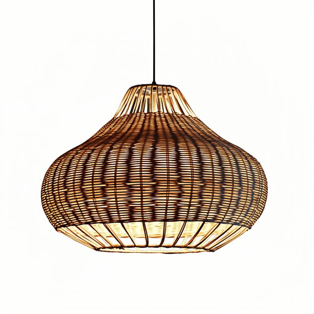 YNAHZAOK Living Room Pendant Light Fixture Southeast Asian Style Dining Room Chandelier with Adjustable Suspension Line Vintage Southeast Asian Style Tea Room Pendant Lamp E27 Socket Hanging Lamp