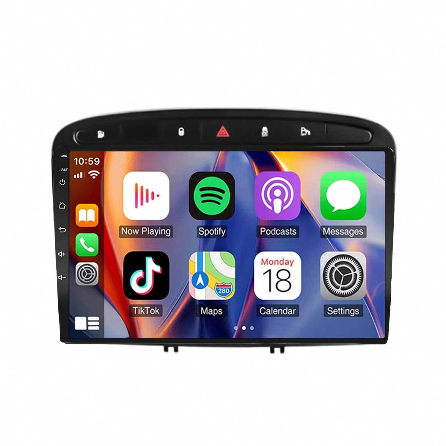 Touchscreen Auto Radio per Peugeot 308 308SW 408 2012-2018 Wireless Carplay Android Auto Stereo Bluetooth Ips con Pantalla Táctil con Gps Navigatore/Swc/Mirror, 8 Nucleo 4G+64G