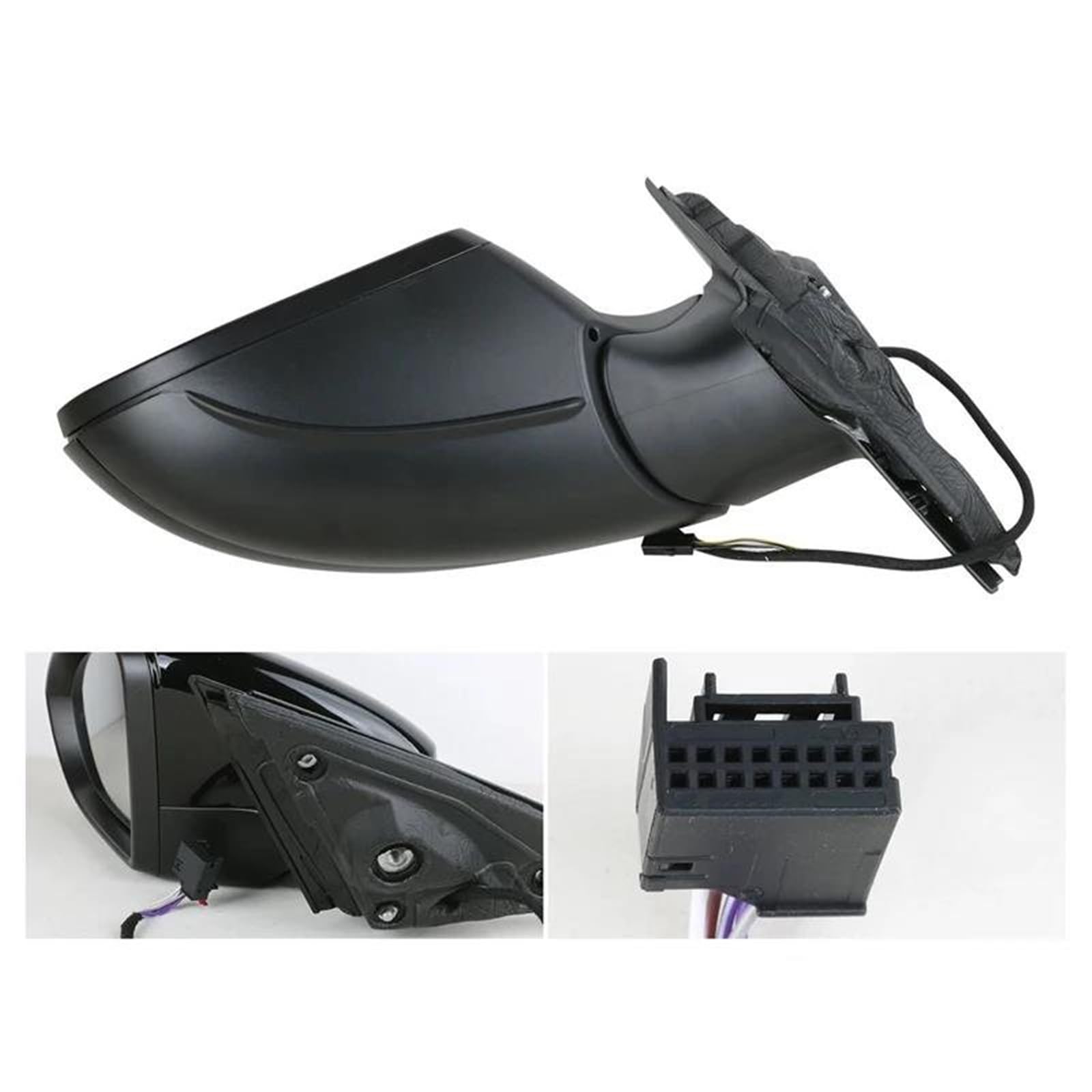 Completo Espejos Exteriores Para VW Para Jetta MK7 2019 2020 | Conjunto De Espejo Retrovisor Lateral 5+2 Pines, Versión Para EE. UU., Con Calefacción Y Alerta De Punto Ciego.