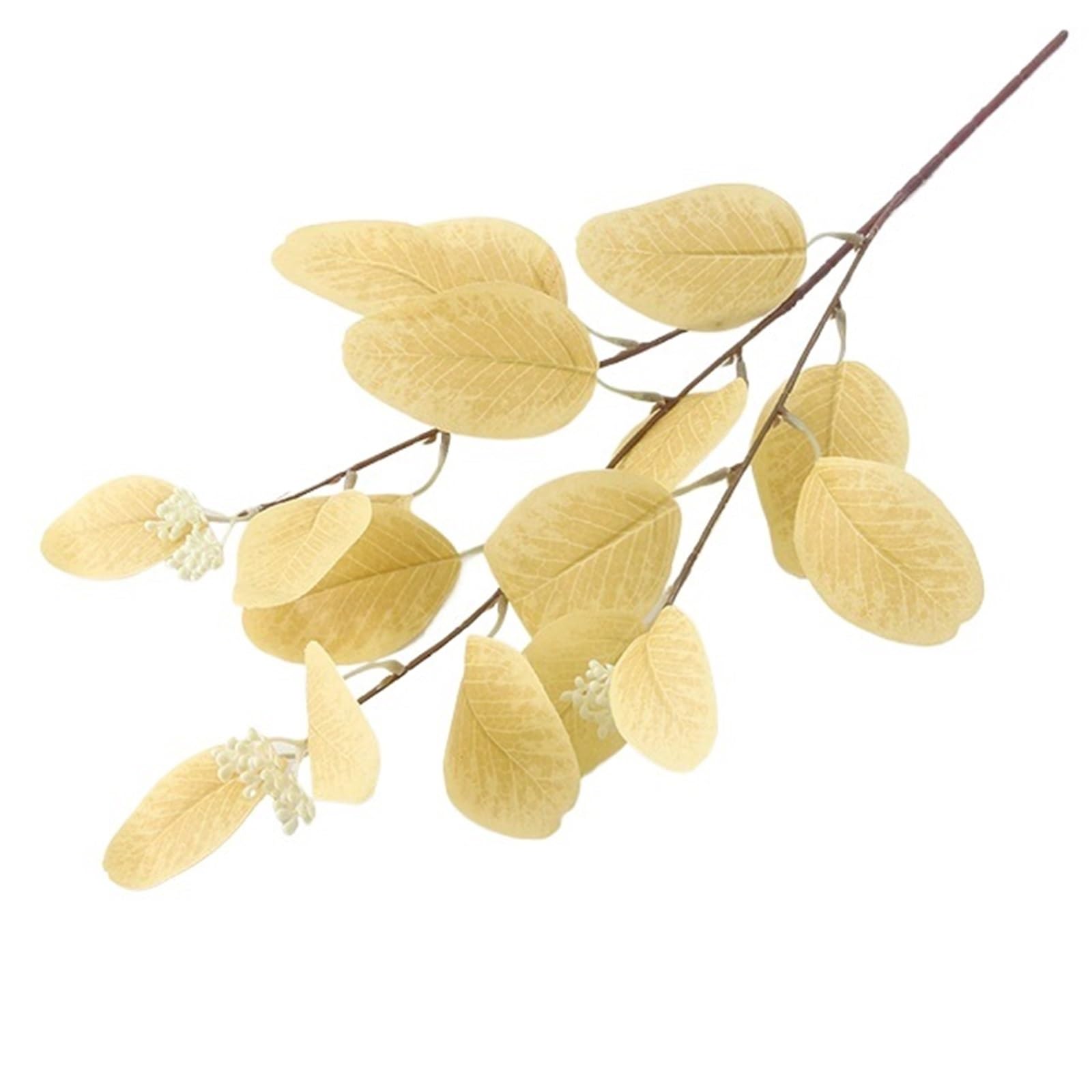 FonHNDG Artificial Flower Branches 5 Pcs Artificial Flowers Leaves Silk Fake Plants Indoor Living Room Arrangement DIY Home Wedding Decoration(Color5)