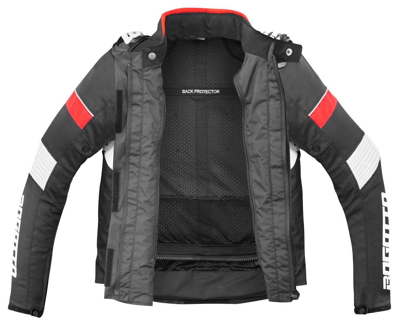 Bogotto Boomerang Blouson textile de moto imperméable, schwarz/gelb, S