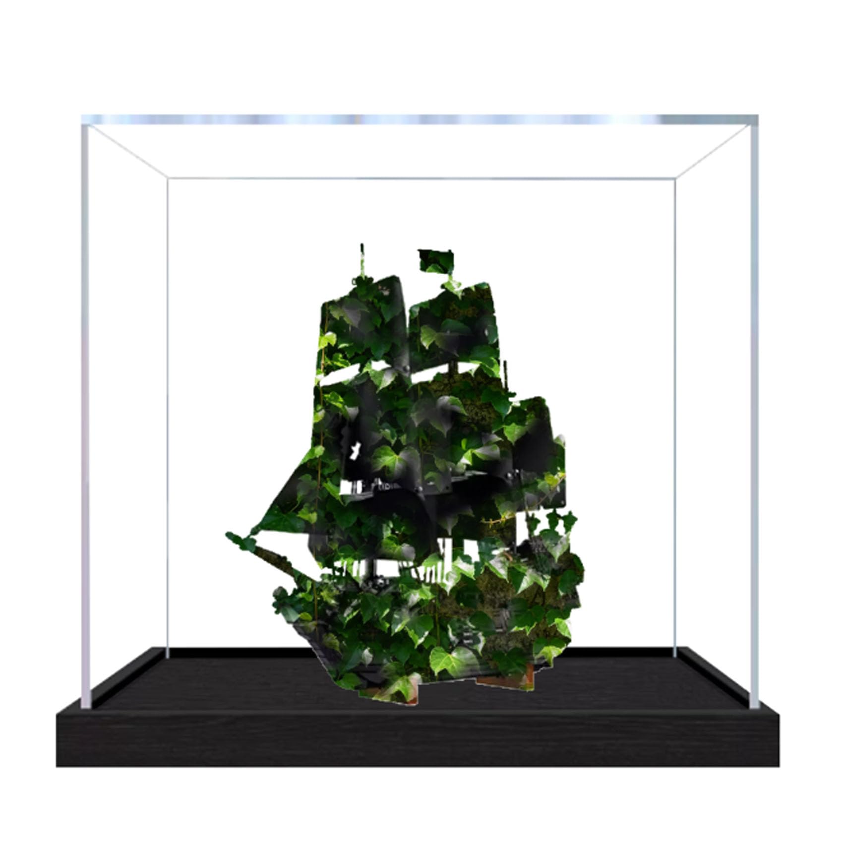 Acrylic Display Case for Le-go 10365 Caribbean Ship Model, Dustproof Display Box (display box only) (StyleA 3mm)